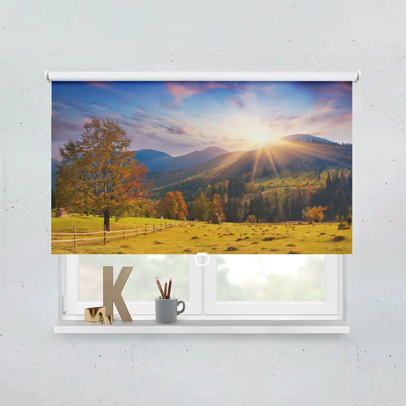 Springrollo Motiv "Herbstsonnenuntergang"