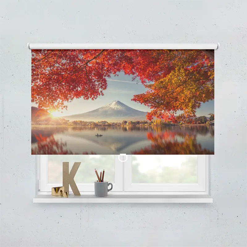 Springrollo Motiv "Herbstsee Kawaguchiko"