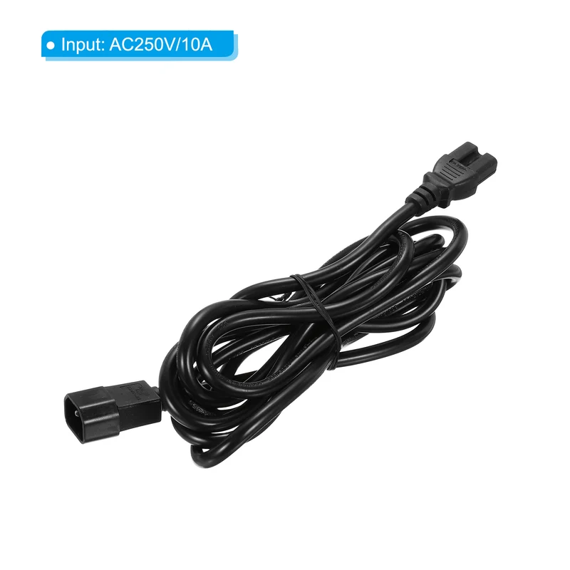 AC Power Cord 3 Prong C14 Male to C15 Female 1.5mm2 3Meter 9.8Ft 250V 10A