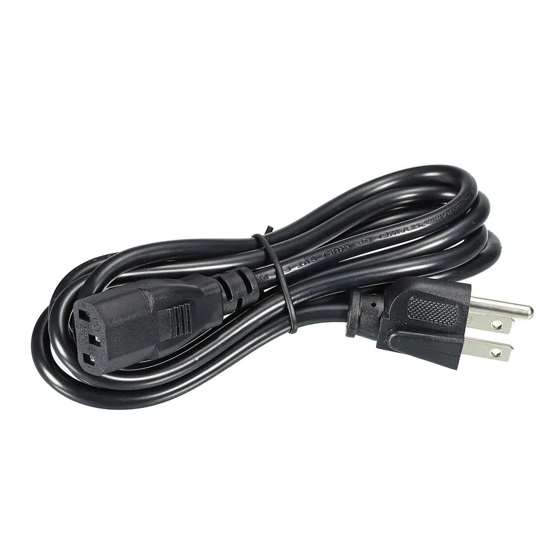 AC Power Cord 3 Prong 5ft 18 AWG Plug AC Cable NEMA 5-15P to C13 Female