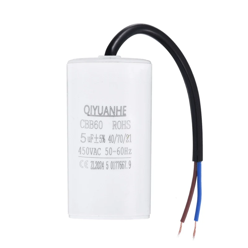 CBB60 5uf Running Capacitor 450VAC 50/60Hz 66x35mm