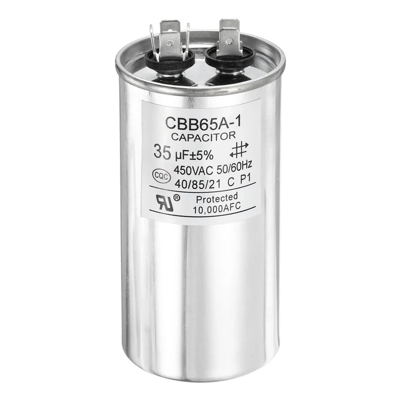 1 Pcs CBB65 Run Capacitor, Aluminum Case, 450V 35 F 5%