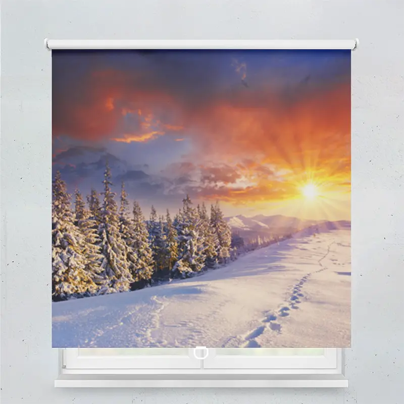 Springrollo Motiv "Winterlandschaft"