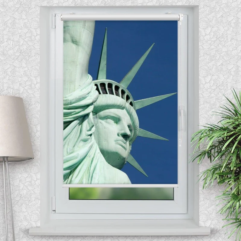 Klemmfix Rollo "Liberty York" | Motiv-Klemmrollo