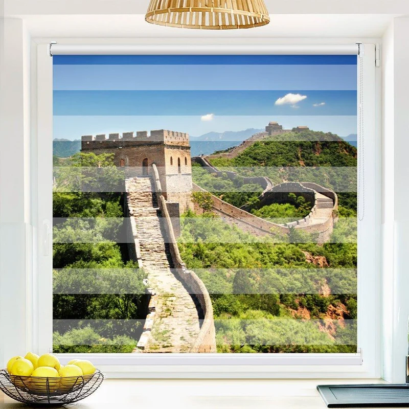 Klemmfix Doppelrollo "China große Mauer" | Klemm Doppelrollo