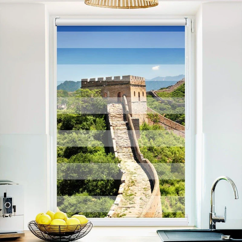 Klemmfix Doppelrollo "China große Mauer" | Klemm Doppelrollo