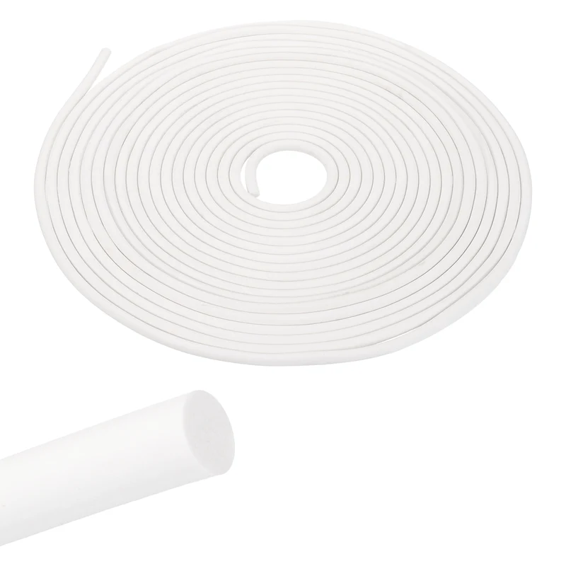 Foam Backer Rod, 15/64" x 32.8Ft Foamed Silicone Foam Caulk Saver, White