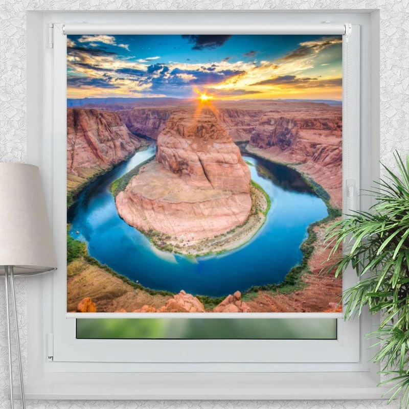 Klemmfix Rollo "Horseshoe Arizona" | Motiv-Klemmrollo
