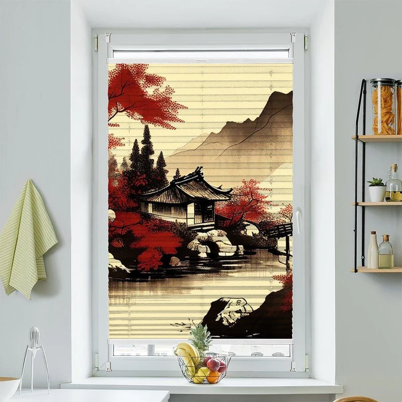 Plissee Motiv "China Landschaft"