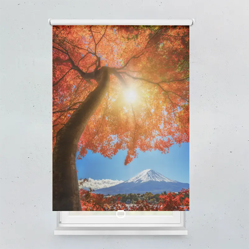 Springrollo Motiv "Herbst Fuji"