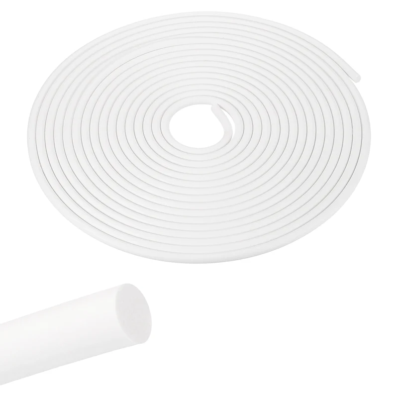 Foam Backer Rod, 5/16" x 32.8Ft Foamed Silicone Foam Caulk Saver, White
