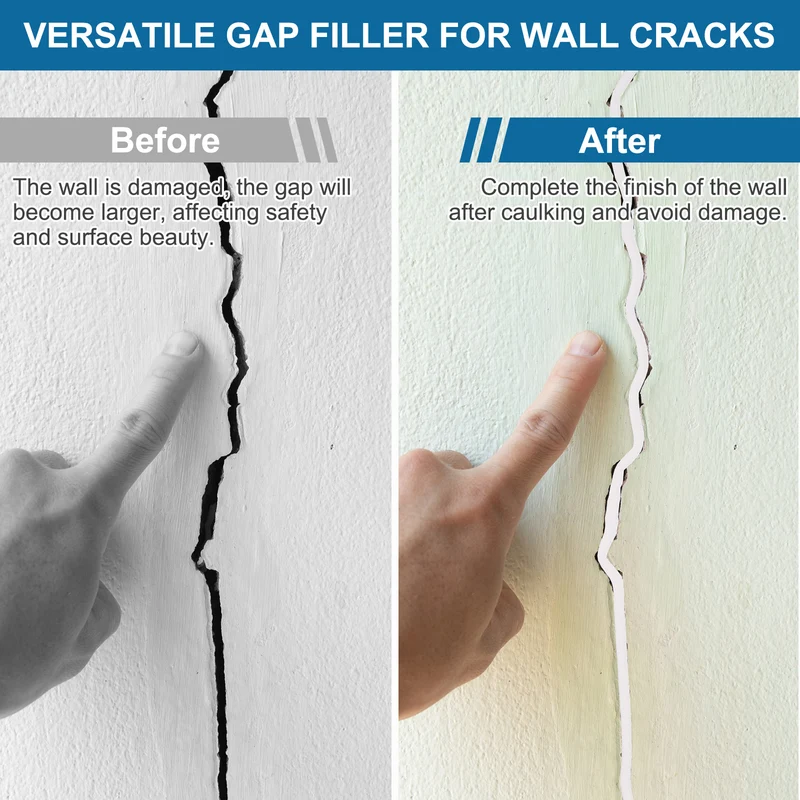 Foam Backer Rod, 3/20" x 32.8Ft Foamed Silicone Foam Caulk Saver, White