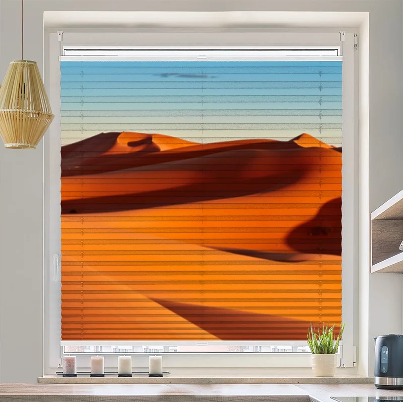 Wabenplissee Motiv "Wüste Sahara"