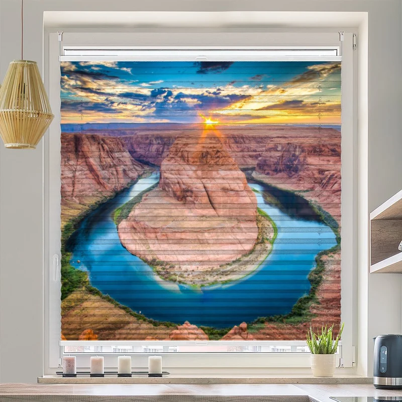Wabenplissee Motiv "Horseshoe arizona"