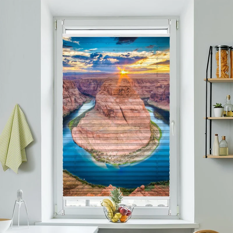 Wabenplissee Motiv "Horseshoe arizona"