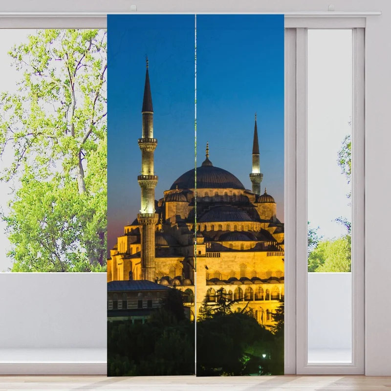Schiebegardine Motiv "Blaue Moschee Istanbul Türkei"