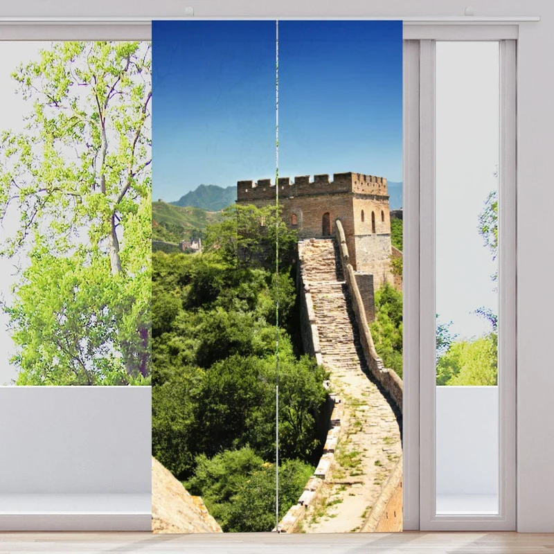 Schiebegardine Motiv "Chinesische Mauer"