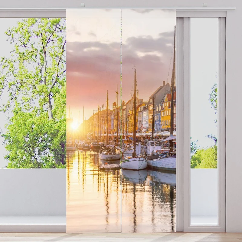 Schiebegardine Motiv "Kopenhagen Nyhavn"