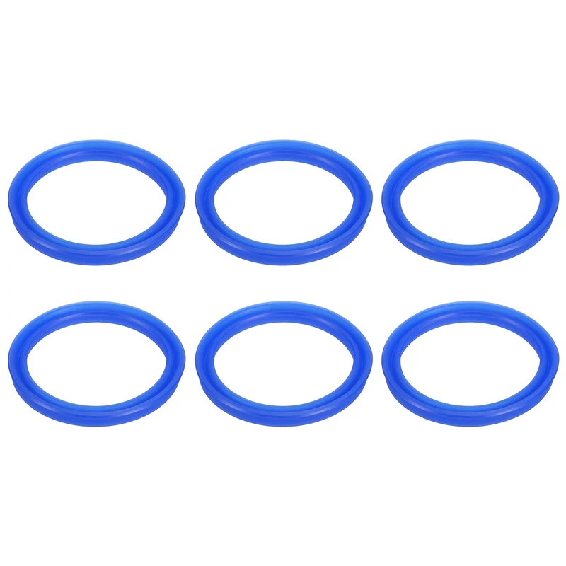 6 Pcs UN Radial Shaft Seal, 40mm ID x 48mm OD x 5mm Width TPU Oil Seal, Blue