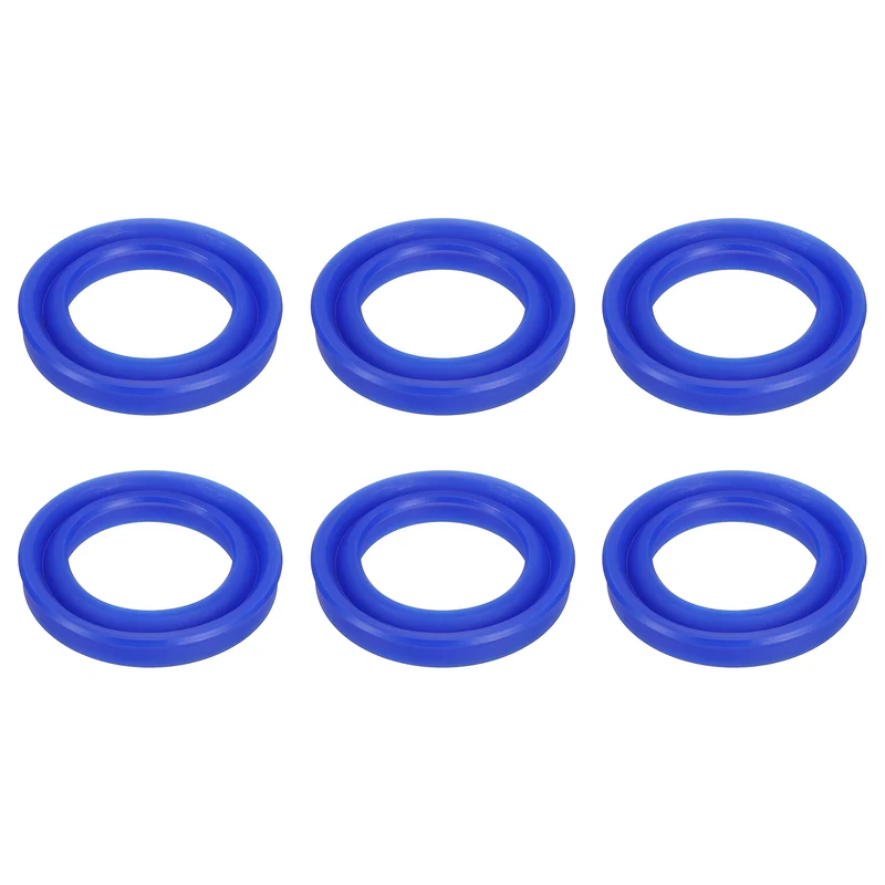 2 Pcs UN Radial Shaft Seal, 35mm ID x 52mm OD x 8mm Width TPU Oil Seal, Blue