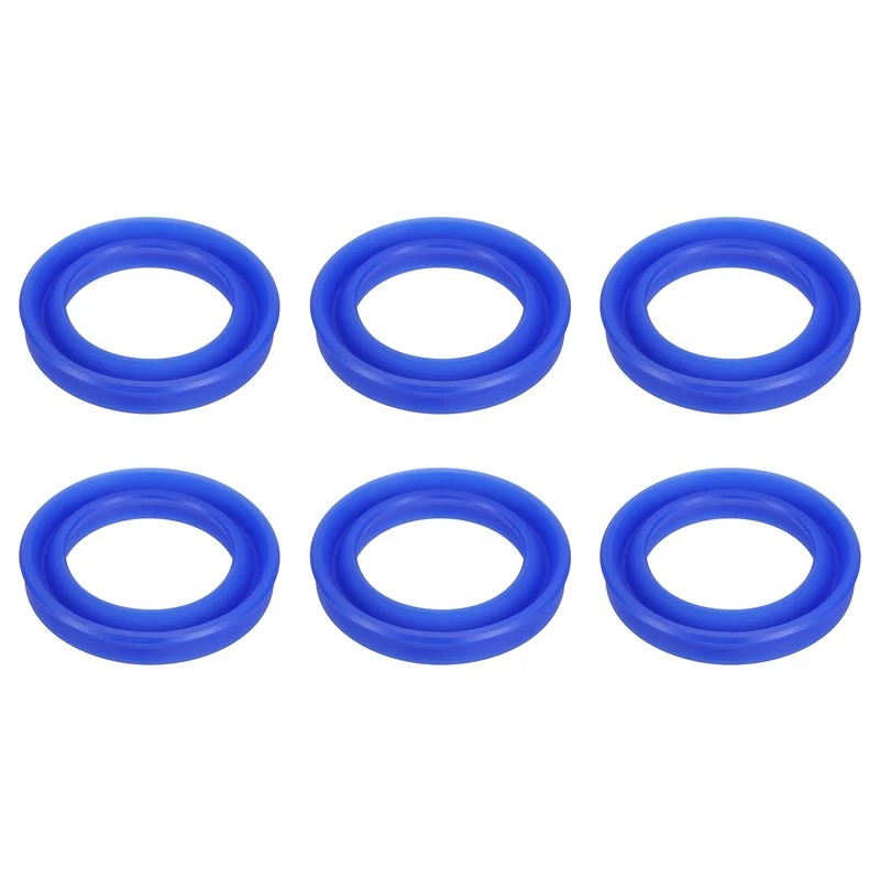 2 Pcs UN Radial Shaft Seal, 35mm ID x 50mm OD x 8mm Width TPU Oil Seal, Blue