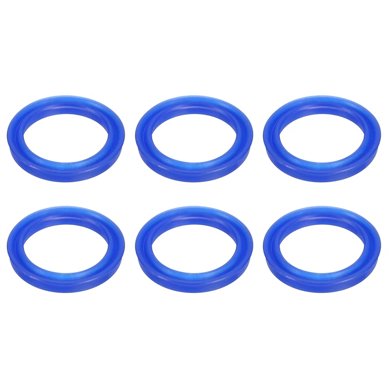 6 Pcs UN Radial Shaft Seal, 35mm ID x 45mm OD x 6mm Width TPU Oil Seal, Blue