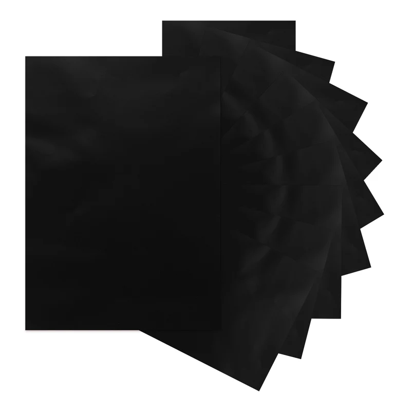 10Pcs Adhesive Vinyl Sheets Bundle,8.3”x 12”Self Adhesive Vinyl, Black