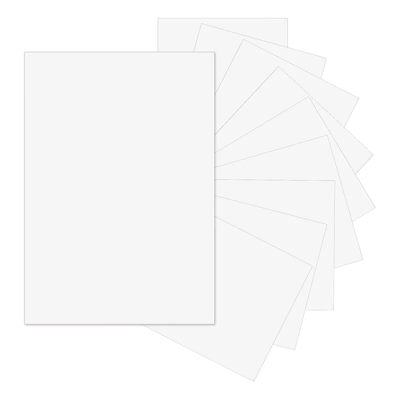 10Pcs Adhesive Vinyl Sheets Bundle,8.3”x 12”Self Adhesive Vinyl, White