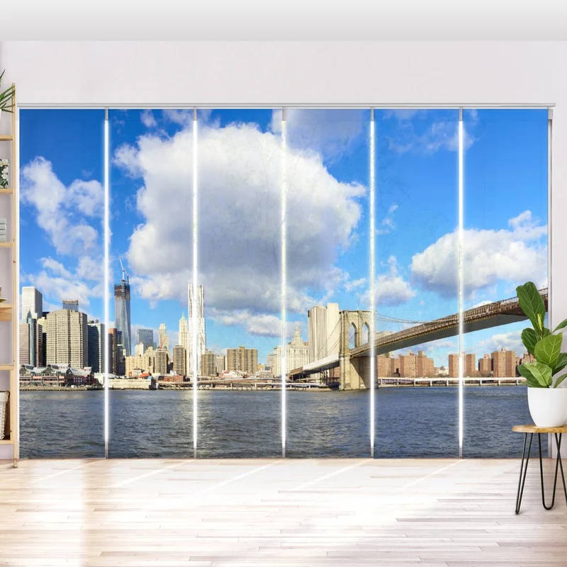Schiebegardine Motiv "Brookly Bridge Manhatten"