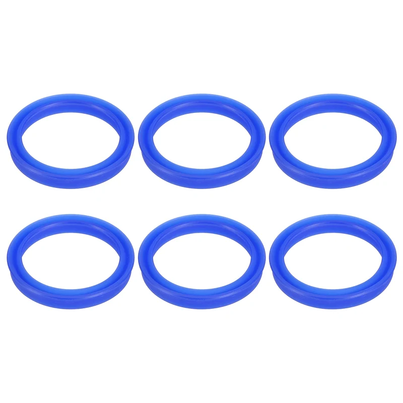 6 Pcs UN Radial Shaft Seal, 35mm ID x 42mm OD x 6mm Width TPU Oil Seal, Blue