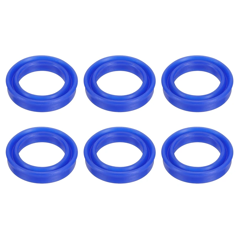 6 Pcs UN Radial Shaft Seal, 28mm ID x 40mm OD x 8mm Width TPU Oil Seal, Blue