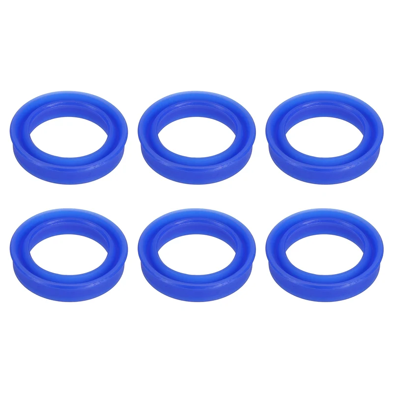 6 Pcs UN Radial Shaft Seal, 28mm ID x 38mm OD x 8mm Width TPU Oil Seal, Blue