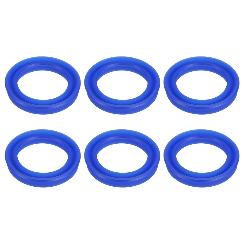 6 Pcs UN Radial Shaft Seal, 28mm ID x 38mm OD x 6mm Width TPU Oil Seal, Blue