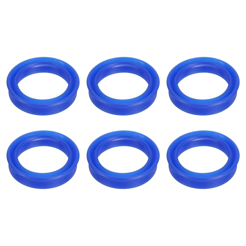 6 Pcs UN Radial Shaft Seal, 28mm ID x 36mm OD x 8mm Width TPU Oil Seal, Blue