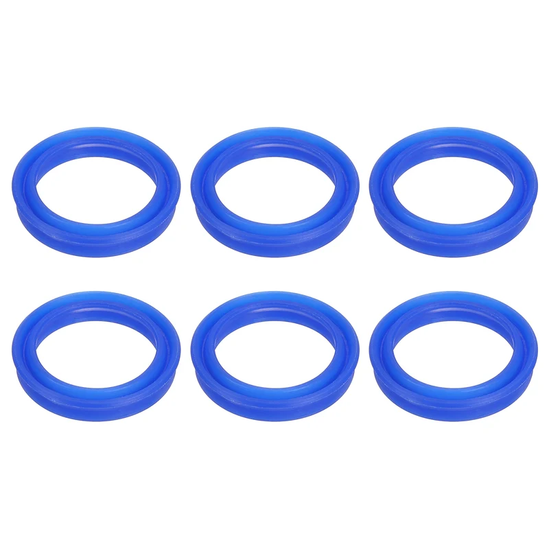 6 Pcs UN Radial Shaft Seal, 28mm ID x 36mm OD x 6mm Width TPU Oil Seal, Blue