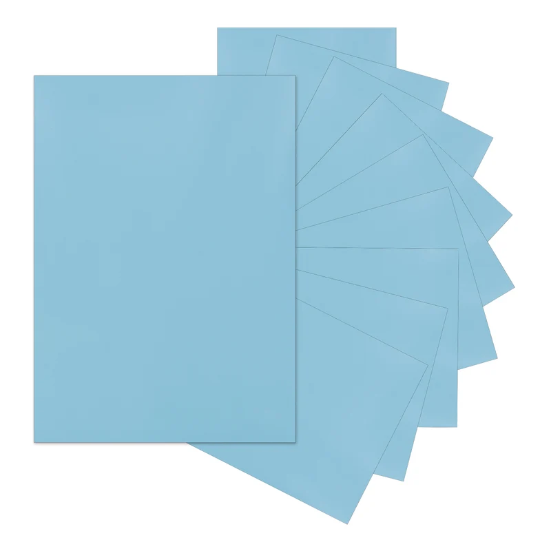 10Pcs Adhesive Vinyl Sheets Bundle,8.3”x 12”Self Adhesive Vinyl, Gray-blue