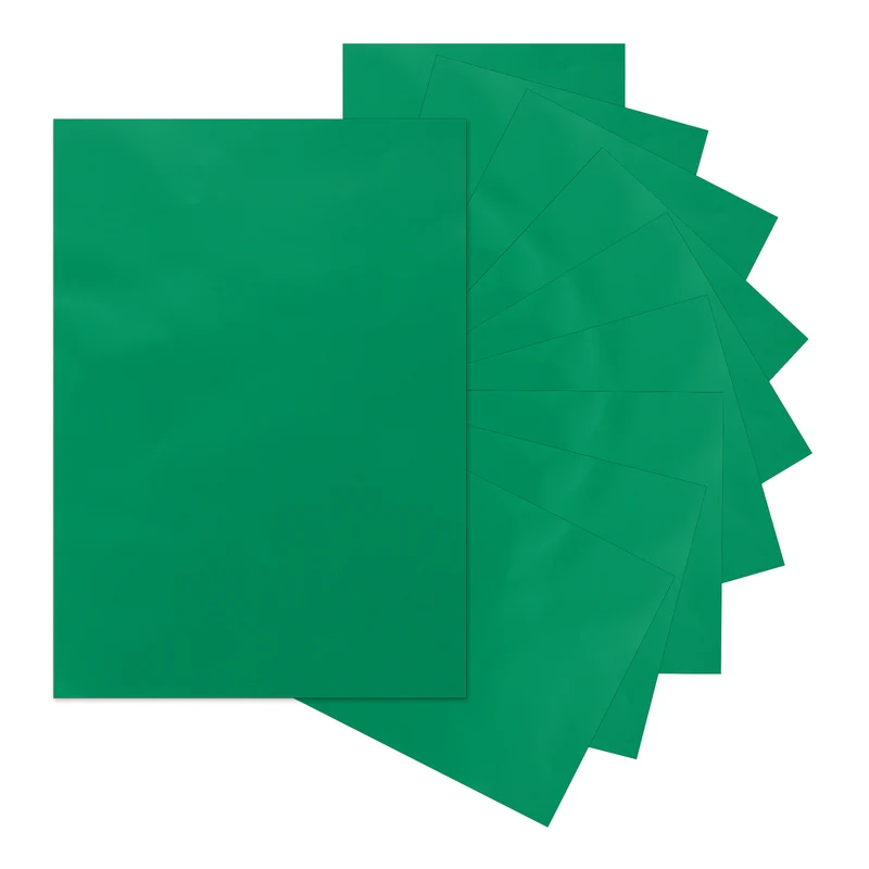 10Pcs Adhesive Vinyl Sheets Bundle,8.3”x 12”Self Adhesive Vinyl, Dark Green