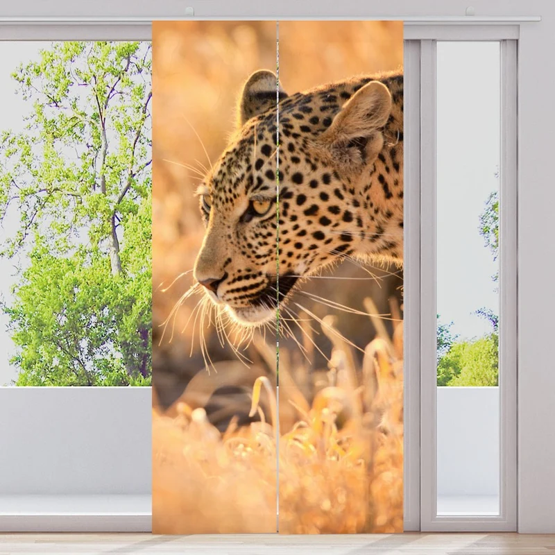 Schiebegardine Motiv "Leopard Afrika"
