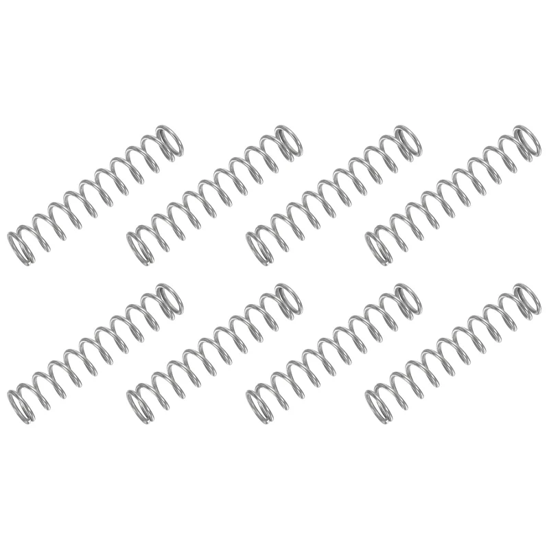 30Pcs Compression Spring 304 Stainless Steel, 1mm Wire, 8x40mm (ODxL)