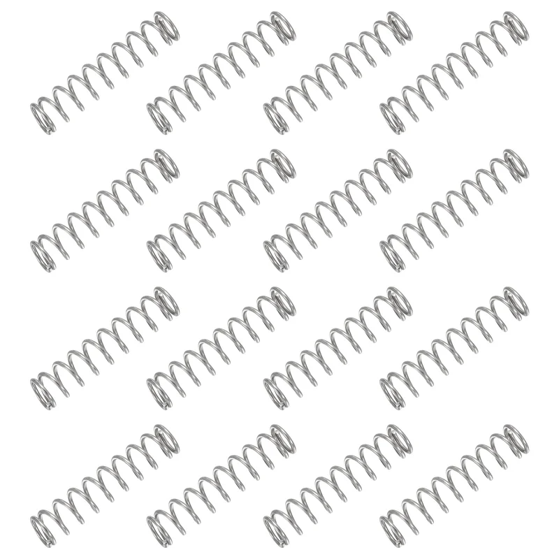 30Pcs Compression Spring 304 Stainless Steel, 1mm Wire, 8x35mm (ODxL)