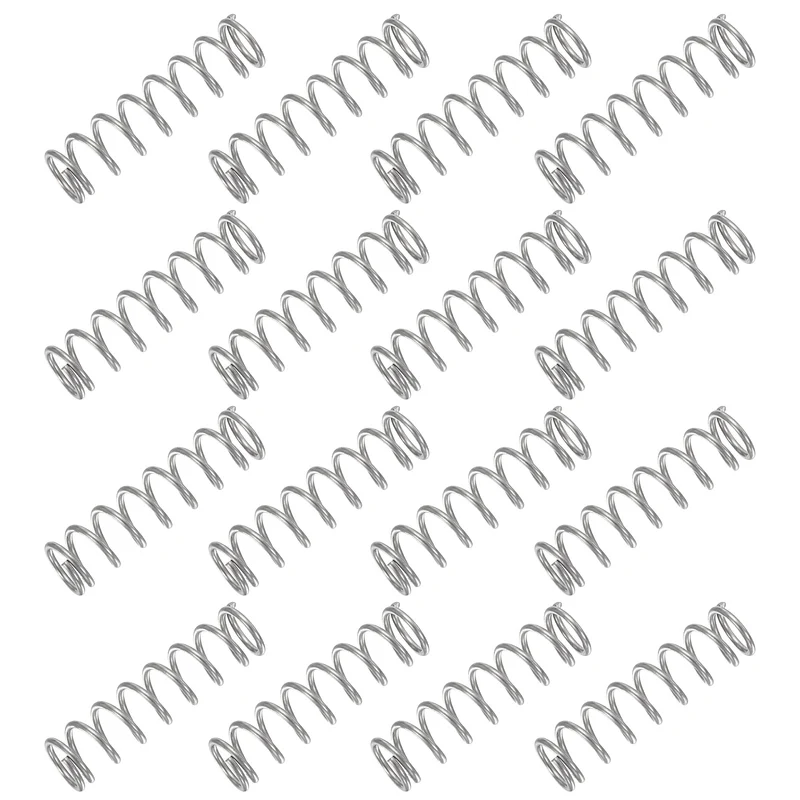 30Pcs Compression Spring 304 Stainless Steel, 1mm Wire, 8x30mm (ODxL)
