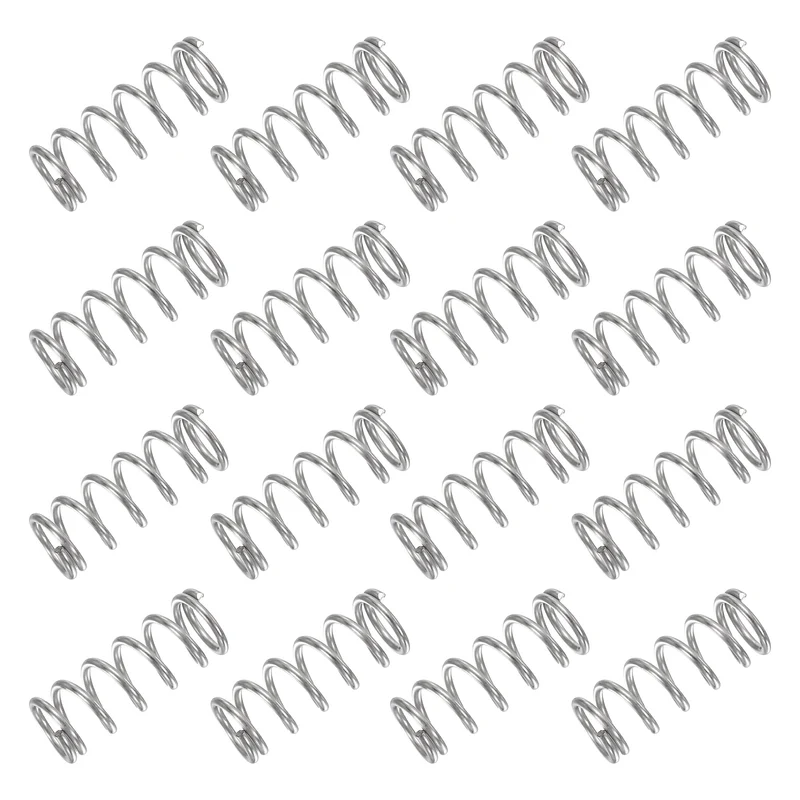 30Pcs Compression Spring 304 Stainless Steel, 1mm Wire, 8x20mm (ODxL)