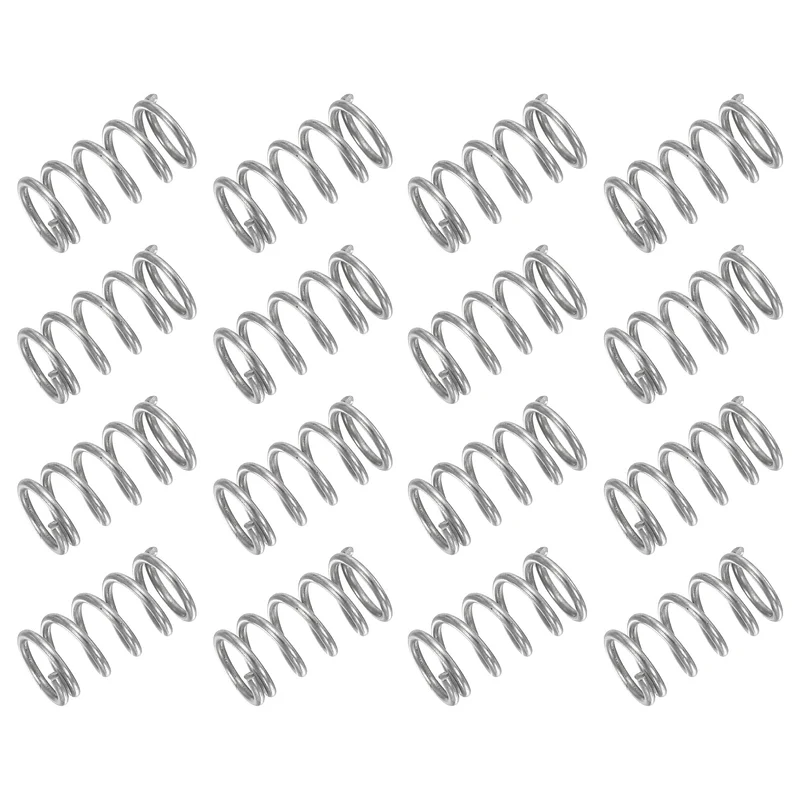30Pcs Compression Spring 304 Stainless Steel, 1mm Wire, 8x15mm (ODxL)