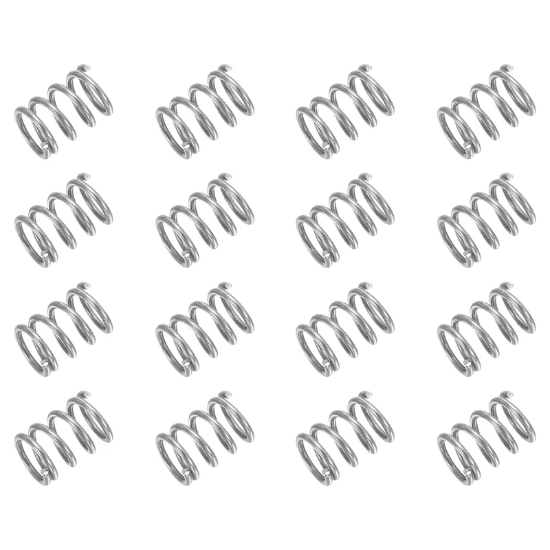 30Pcs Compression Spring 304 Stainless Steel, 1mm Wire, 8x10mm (ODxL)