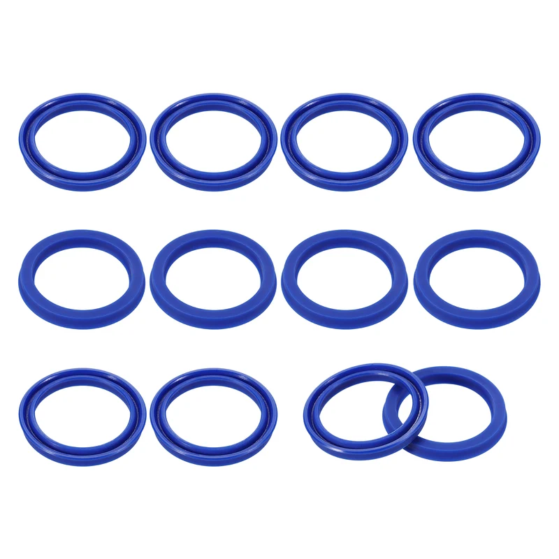 12 Pcs UHS Radial Shaft Seal 40mm ID x 50mm OD x 6mm W Metric TPU Oil Seal Blue