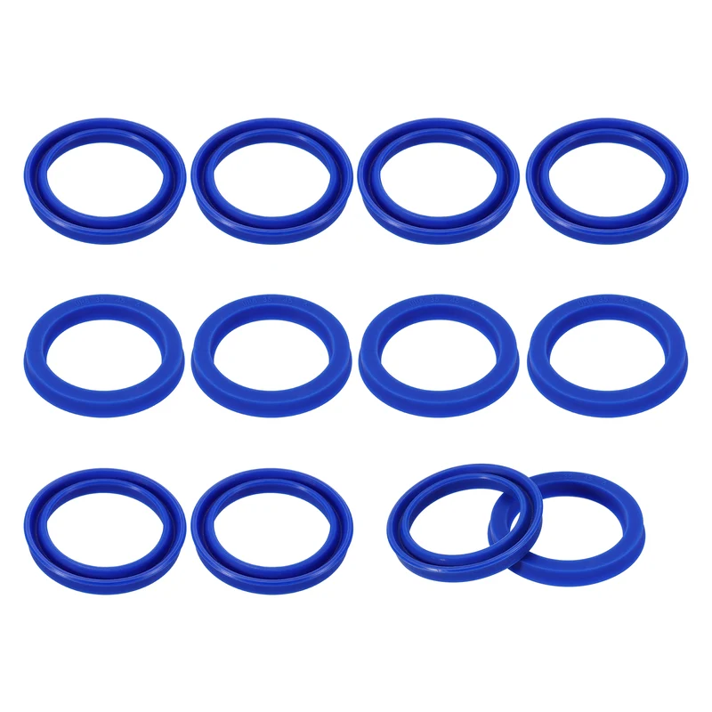 12 Pcs UHS Radial Shaft Seal 35mm ID x 45mm OD x 6mm W Metric TPU Oil Seal Blue