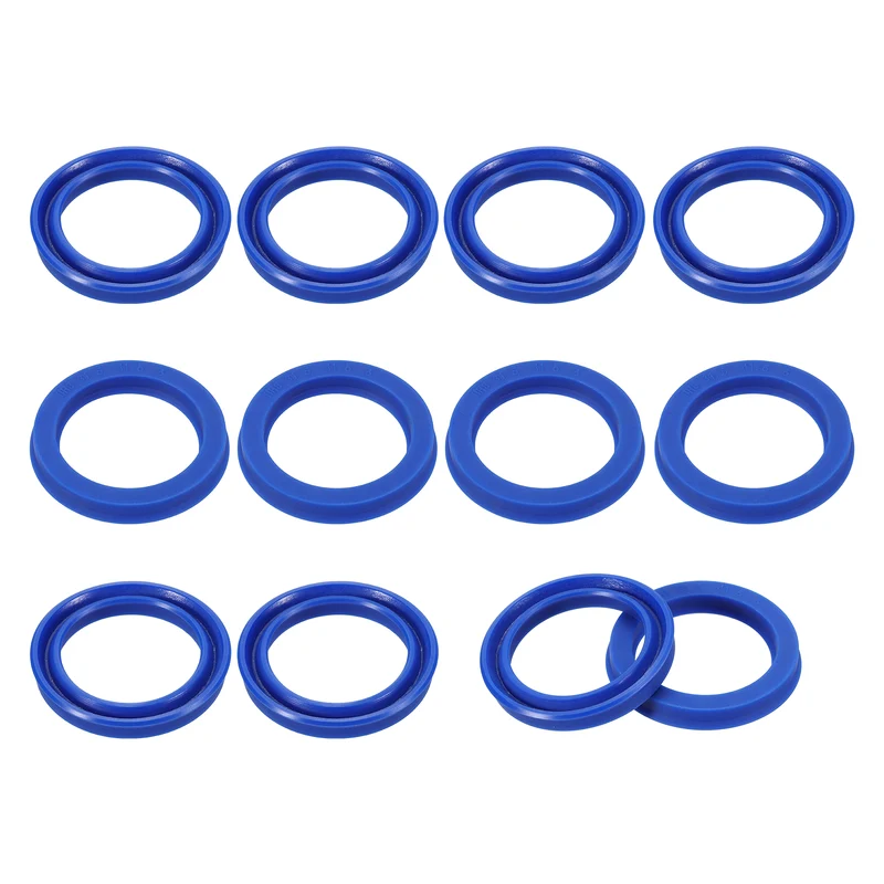 12 Pcs UHS Radial Shaft Seal 31.5mm ID x 41.5mm OD x 6mm W TPU Oil Seal Blue