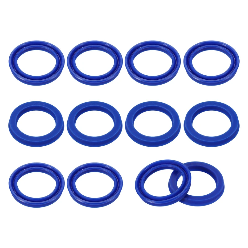 12 Pcs UHS Radial Shaft Seal 25mm ID x 33mm OD x 5mm W Metric TPU Oil Seal Blue