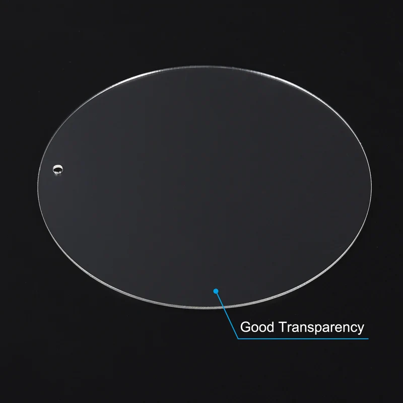 4pcs 6" Dia. Acrylic Circles Round Clear Plastic Sheet Ornament Disk Blank