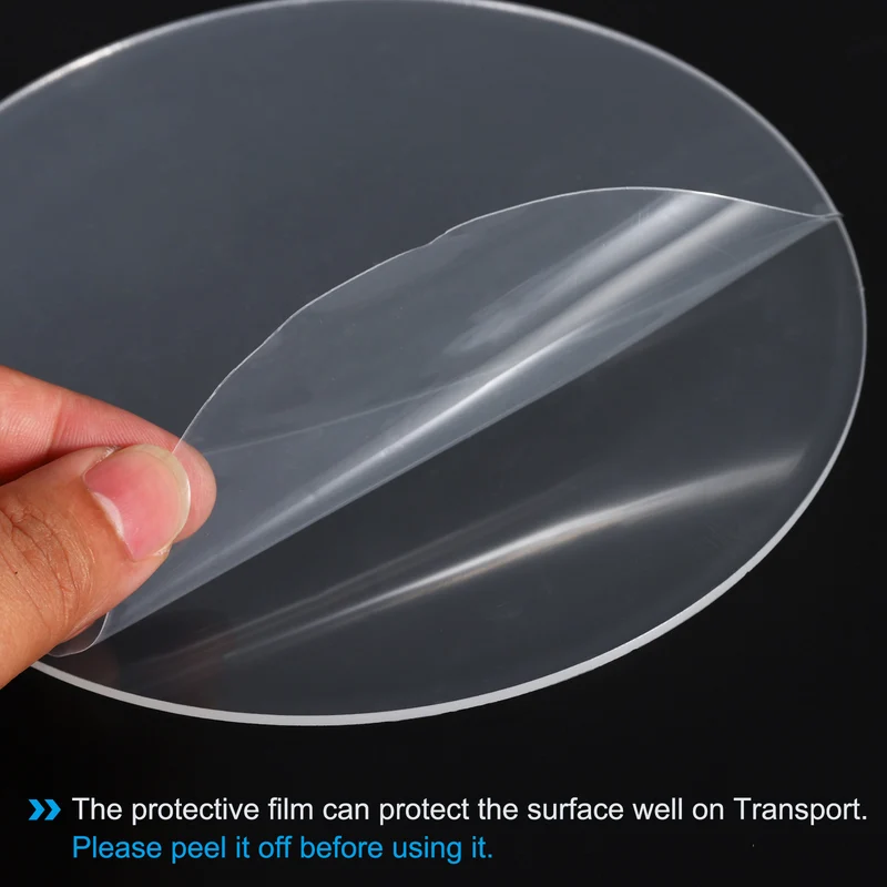 4pcs 6" Dia. Acrylic Circles Round Clear Plastic Sheet Ornament Disk Blank